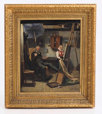 Antique Painting by Waldemar Knut Gustaf Tode-SA-636336