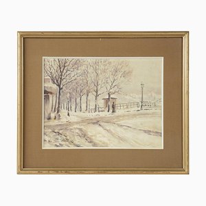 Antique Painting under Glass-WFS-744736