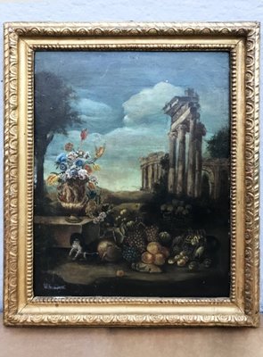 Antique Paintings, Oil on Canvas, Framed, Set of 2-WIM-1098019