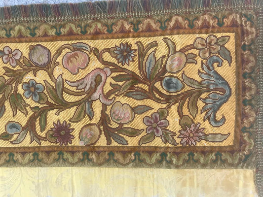 Antique Panel Needlepoint Tapestry, 1890s