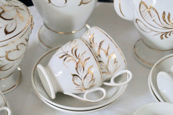 Antique Paris Porcelain Coffee Service, France, 1865, Set of 11-DVX-1817738