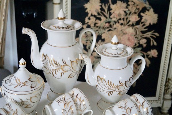 Antique Paris Porcelain Coffee Service, France, 1865, Set of 11-DVX-1817738