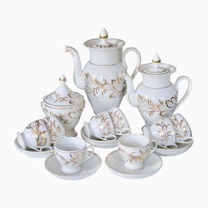 Antique Paris Porcelain Coffee Service, France, 1865, Set of 11-DVX-1817738