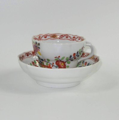 Antique Patterned Imari Cups & Saucers from Meissen, Set of 6-BMM-765488