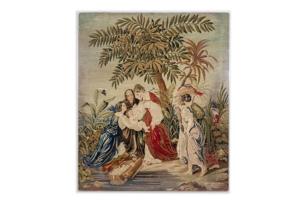 Antique Petit Point Tapestry, 1880-CEJ-1808246