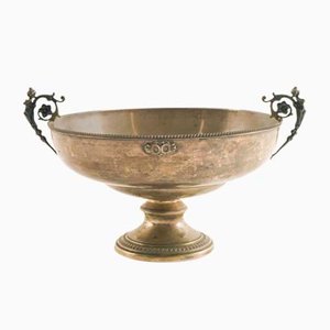 Antique Pewter & Silver Centerpiece-NJV-772625