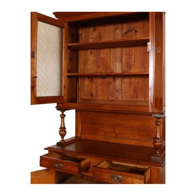 Antique Piedmontese Cupboard in Solid Wood-NJV-1320274