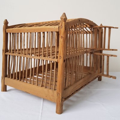 Antique Pine Cheese Aging Cage, 1850s-IND-952193