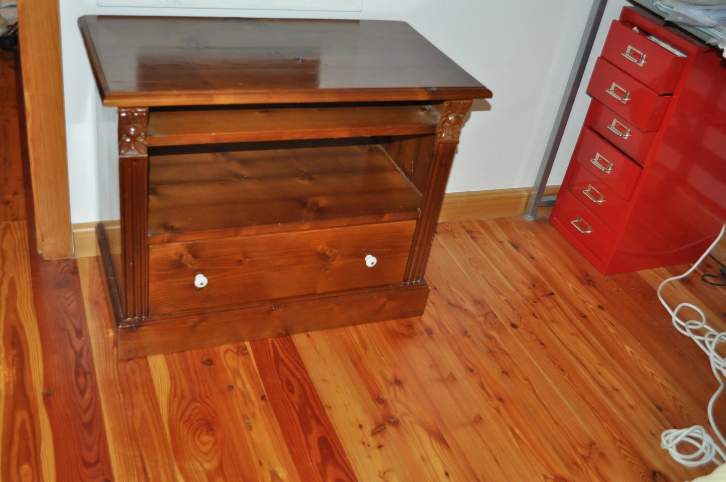 Antique Pine TV Stand