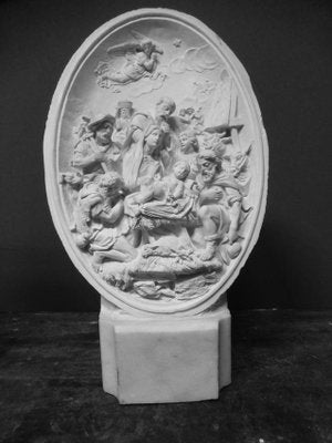 Antique Plaster The Nativity Moulding Sculpture-WSV-605382