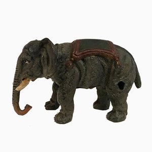 Antique Polychrome Elephant, 1900s-BA-658294