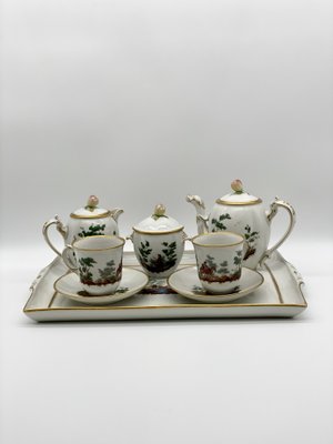 Antique Porcelain Coffee Service by Ginori, S.C.Ginori for Richard Ginori, Set of 8-PYA-860854