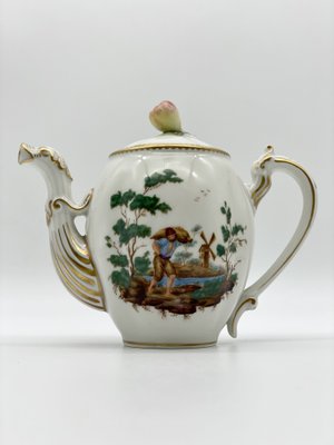 Antique Porcelain Coffee Service by Ginori, S.C.Ginori for Richard Ginori, Set of 8-PYA-860854