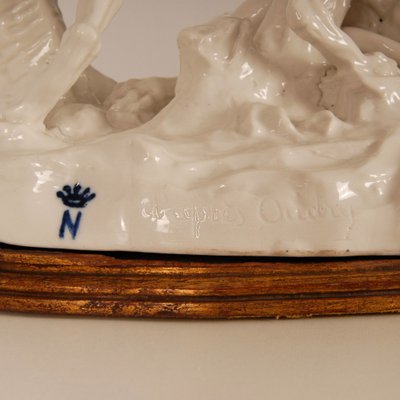 Antique Porcelain Hunting Scene, 19th-Century-GOE-1121728