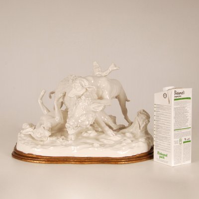 Antique Porcelain Hunting Scene, 19th-Century-GOE-1121728