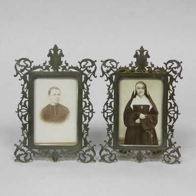 Antique Portrait Frames, 1800s, Set of 2-NE-1382363