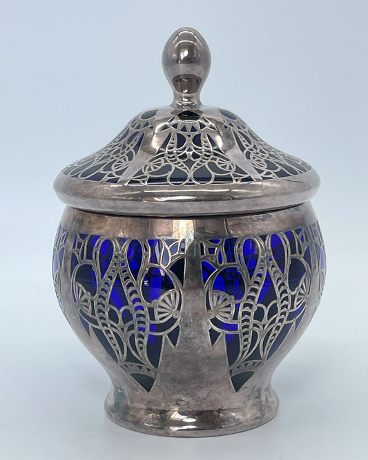 Antique Pot with Lid by Friedrich Deusch for Deusch Schwäbisch Gmünd