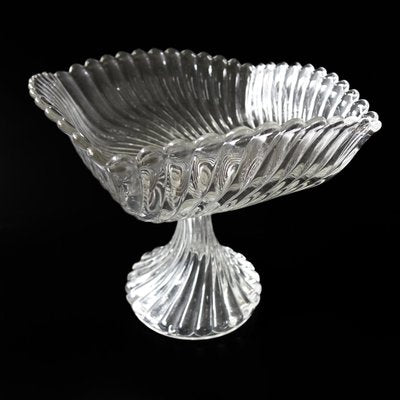 Antique Pressed Glass Bowl on Foot Turbin from Reijmyre, Sweden, 1900s-JKV-2023226