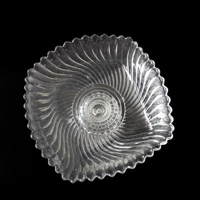 Antique Pressed Glass Bowl on Foot Turbin from Reijmyre, Sweden, 1900s-JKV-2023226