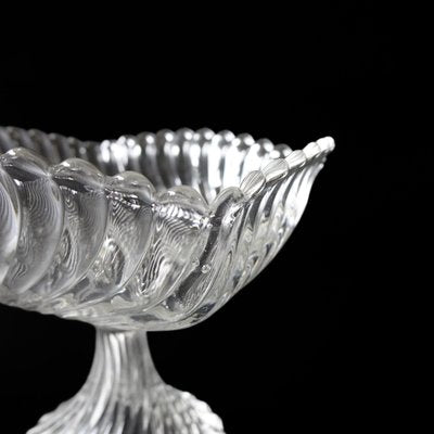 Antique Pressed Glass Bowl on Foot Turbin from Reijmyre, Sweden, 1900s-JKV-2023226