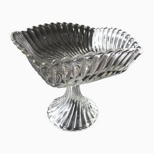 Antique Pressed Glass Bowl on Foot Turbin from Reijmyre, Sweden, 1900s-JKV-2023226