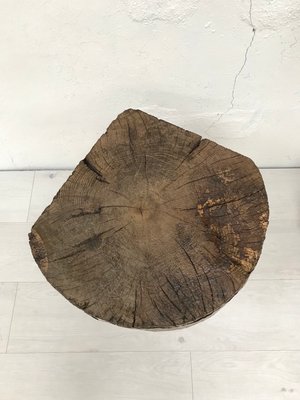 Antique Primitive Butcher's Block in Raw Wood-UX-699039