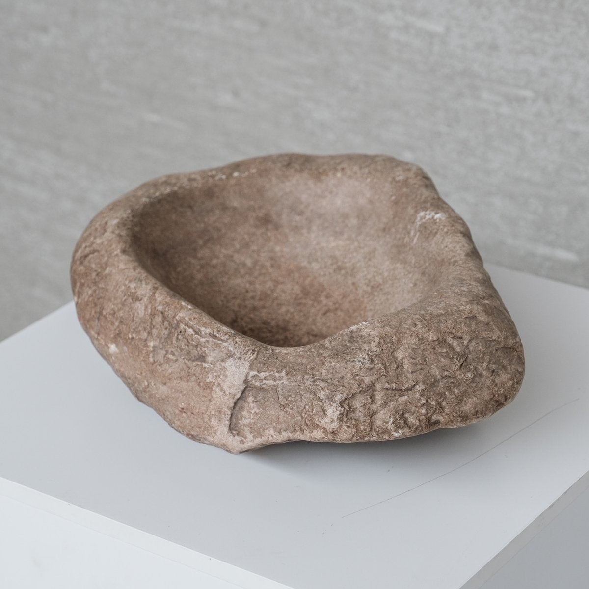 Antique Primitive Stone Bowl, 1920s