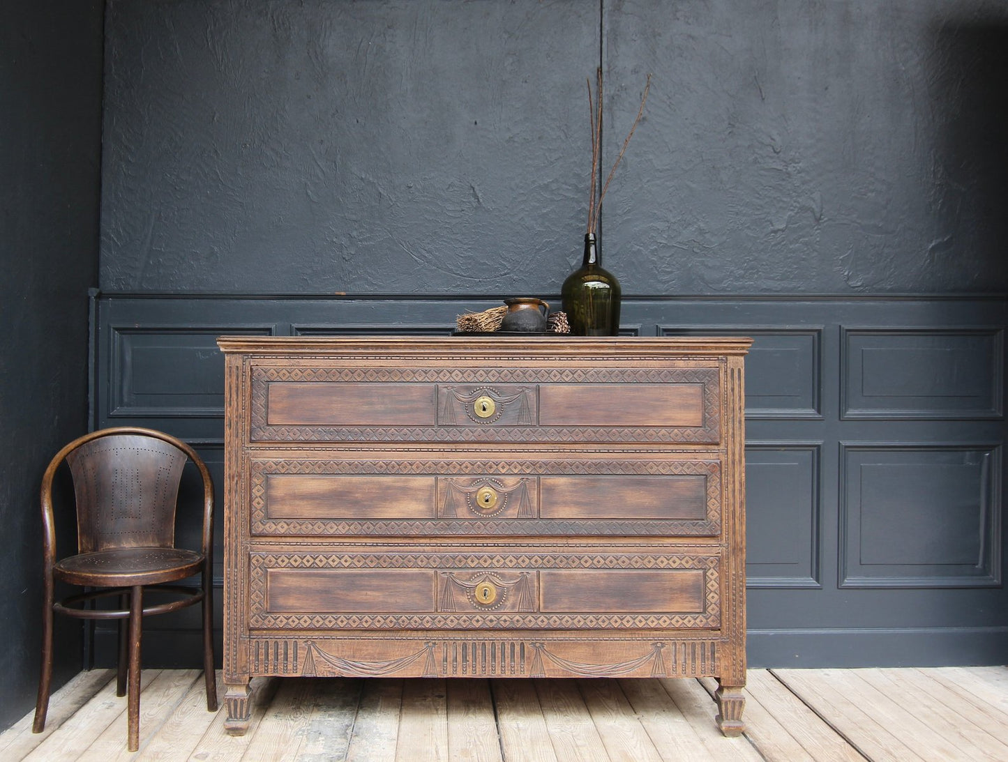 Antique Provincial Louis XVI Chest of Drawers