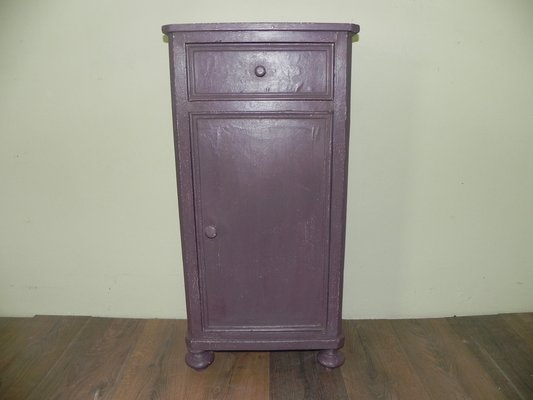 Antique Purple Lacquered Nightstand-CDG-952349