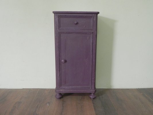 Antique Purple Lacquered Nightstand-CDG-952349