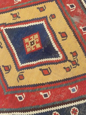 Antique Qashqai Kilim Rug-YMM-1153797