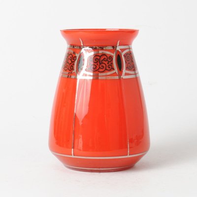 Antique Red Tango Glass Vase from Loetz-IXK-764879