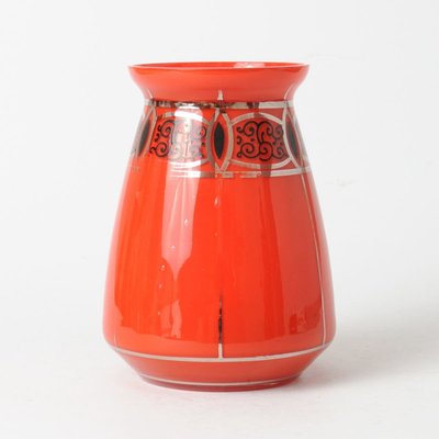 Antique Red Tango Glass Vase from Loetz-IXK-764879