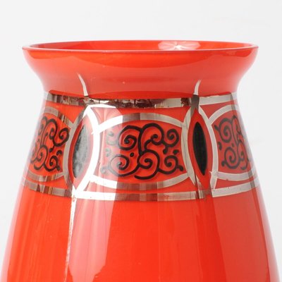 Antique Red Tango Glass Vase from Loetz-IXK-764879