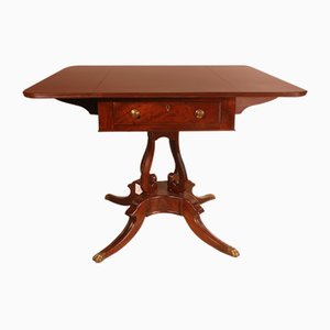 Antique Regency Mahogany Pembroke Table-HPU-861577