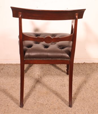 Antique Regency Office Chair in Mahogany, 1810-HPU-2034552