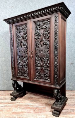 Antique Renaissance Cabinet in Walnut-MWB-1773325