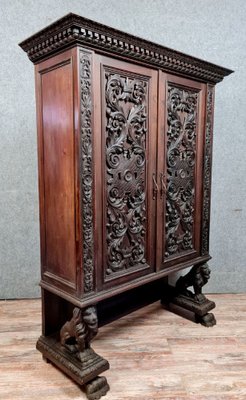 Antique Renaissance Cabinet in Walnut-MWB-1773325