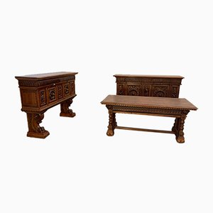 Antique Renaissance Living Room Set, Set of 3-IJR-574251