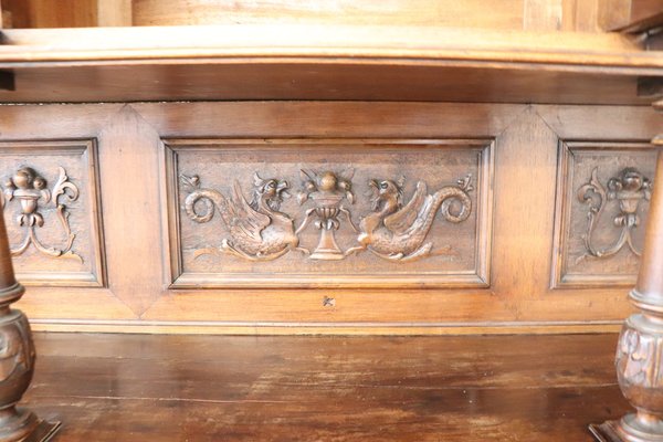 Antique Renaissance Style Walnut Sideboards, Set of 2-DCO-571326