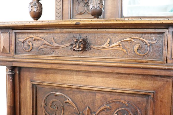 Antique Renaissance Style Walnut Sideboards, Set of 2-DCO-571326