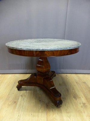 Antique Restoration Period Pedestal Table-WSV-605336