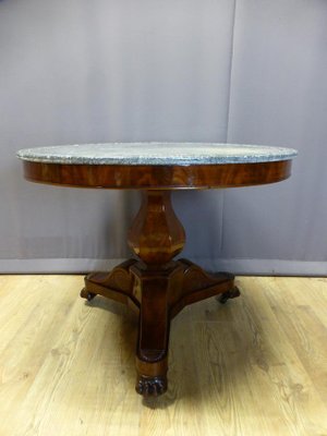 Antique Restoration Period Pedestal Table-WSV-605336