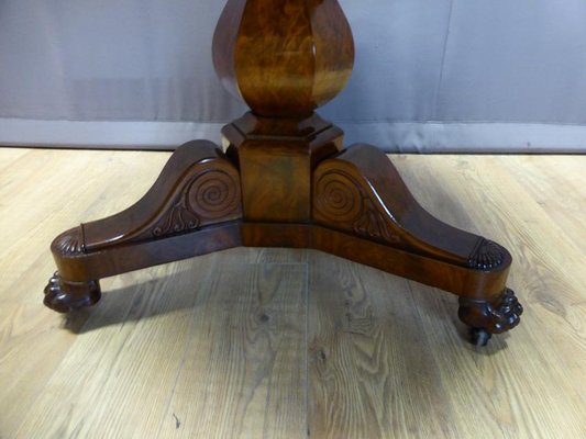 Antique Restoration Period Pedestal Table-WSV-605336