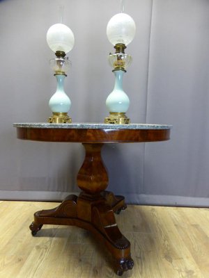 Antique Restoration Period Pedestal Table-WSV-605336