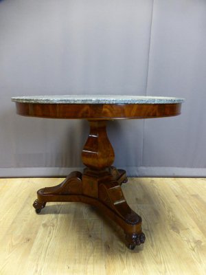 Antique Restoration Period Pedestal Table-WSV-605336