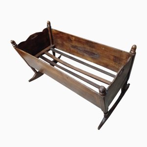 Antique Rocking Cradle in Walnut-ZFY-1186294