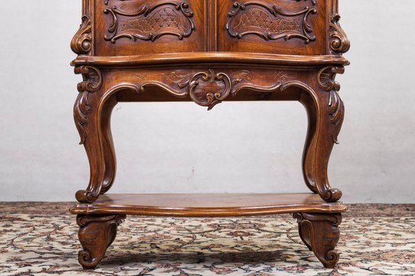 Antique Rococo Showcase, 1880s-ZZH-723640