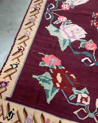 Antique Romanian Handmade Bessarabian Kilim, 1960s-JZV-1397334