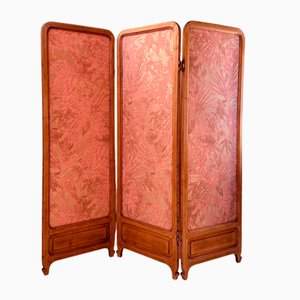 Antique Room Divider Screen with Japanese Style Jacquard-NOT-1807314